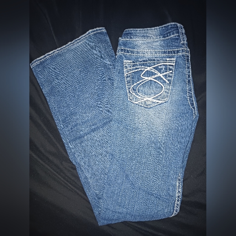 Silver Flare Jeans